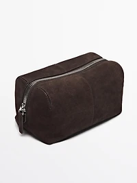 Nappa leather toiletry bag