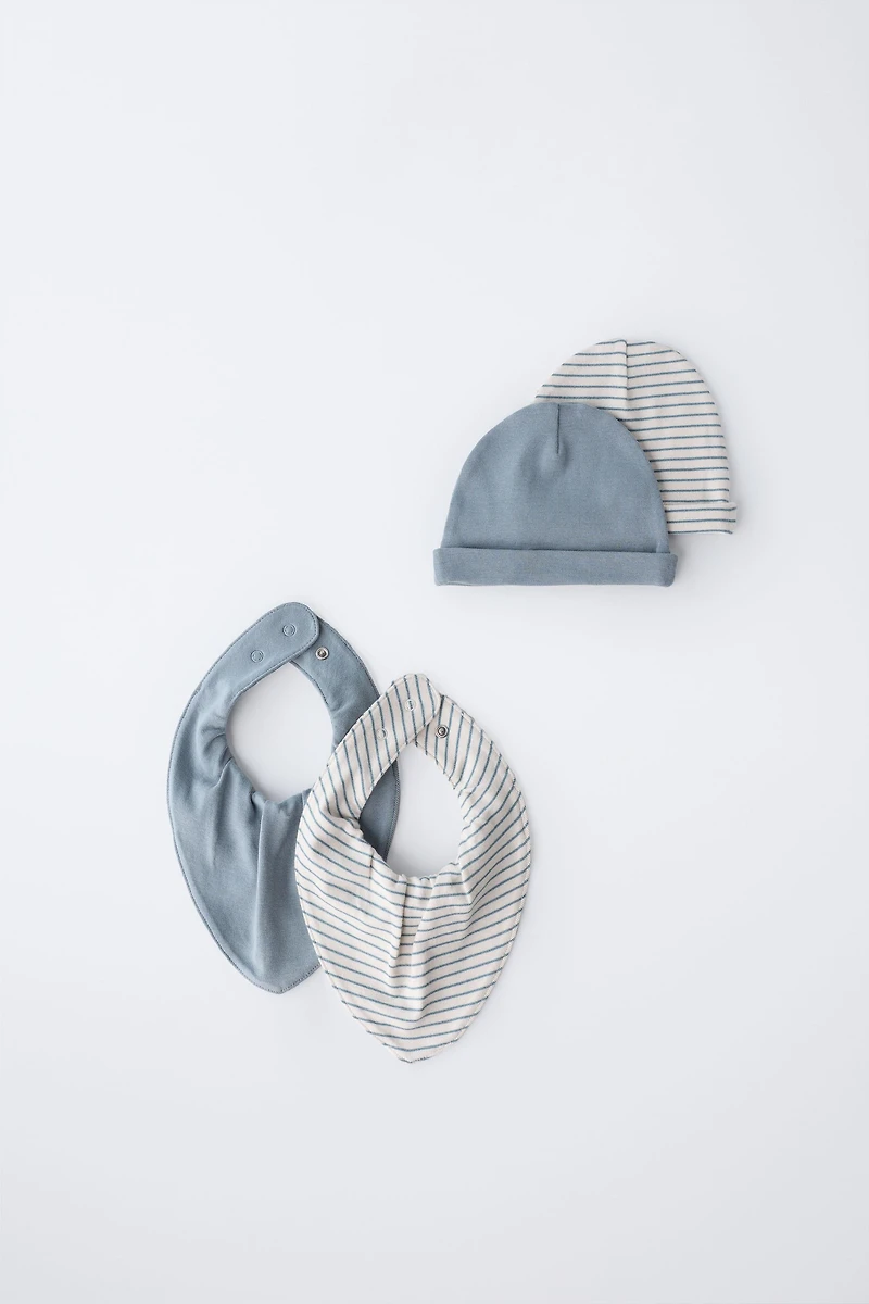 TWO-PACK OF HATS AND BIBS