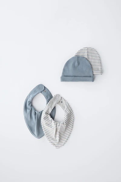 TWO-PACK OF HATS AND BIBS