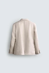 100% LINEN SUIT BLAZER