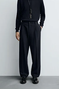 STRIPED SUIT PANTS