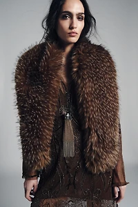 MARLED FAUX FUR SCARF