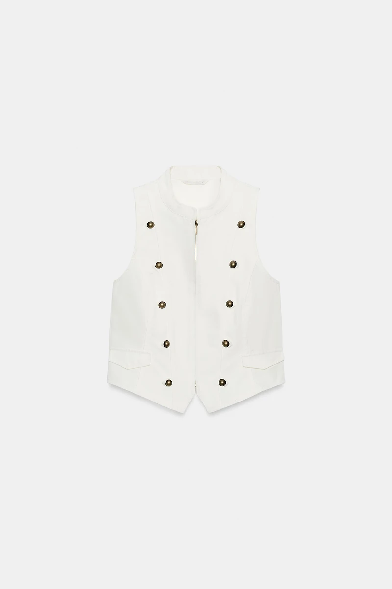 ZIP BUTTON TOP