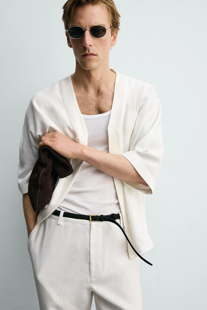 RELAXED FIT VISCOSE-HEMP PANTS
