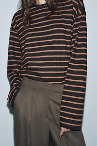 LONG SLEEVE STRIPED T-SHIRT