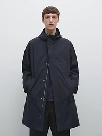 Long hooded parka