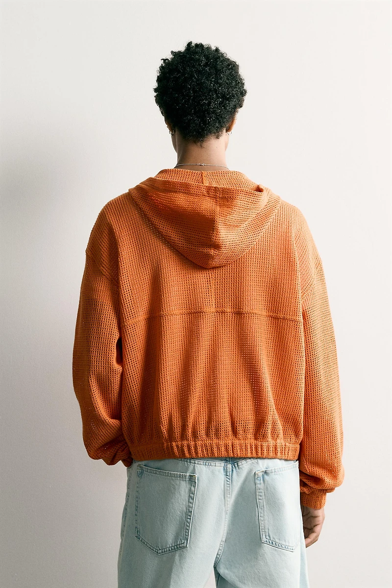 RELAXED FIT MESH OVERSHIRT