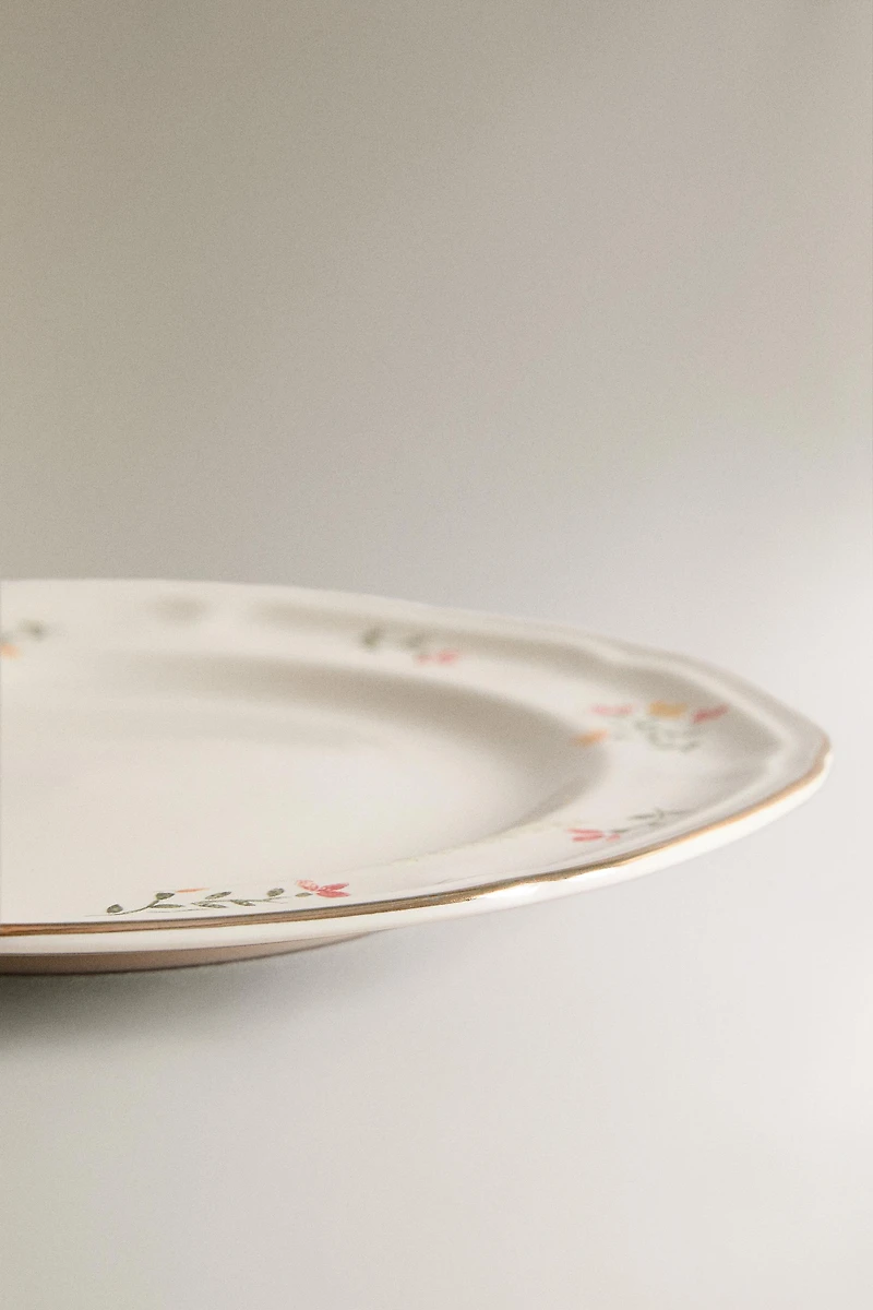 FLORAL PORCELAIN SIDE PLATE
