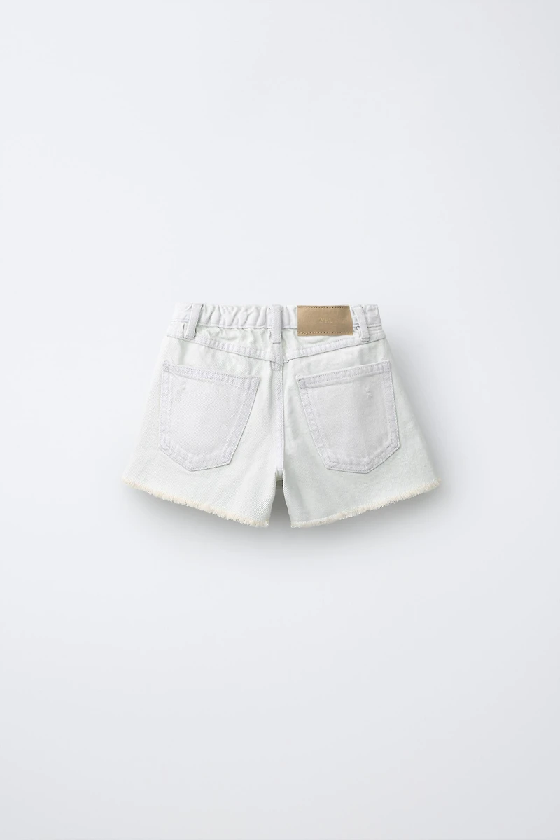 RIPPED DENIM SHORTS