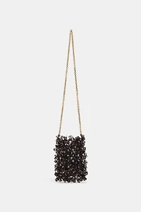 BEADED BUCKET BAG