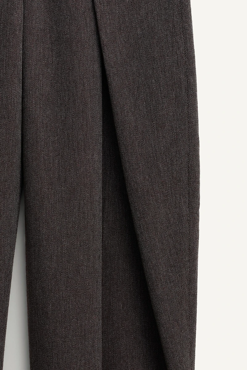 LIMITED EDITION WOOL BLEND VOLUME PLEATED PANTS
