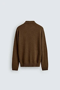 WOOL - ALPACA KNIT OVERSHIRT ORIGINS