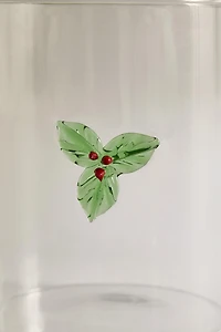 BOROSILICATE GLASS CHRISTMAS FIGURE TUMBLER