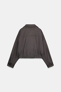 HIGH COLLAR BOMBER JACKET