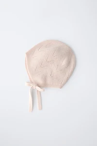 COTTON WOOL BLEND BONNET