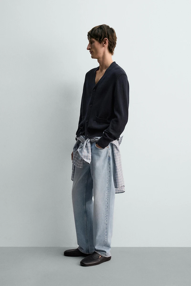 COTTON - LINEN CARDIGAN