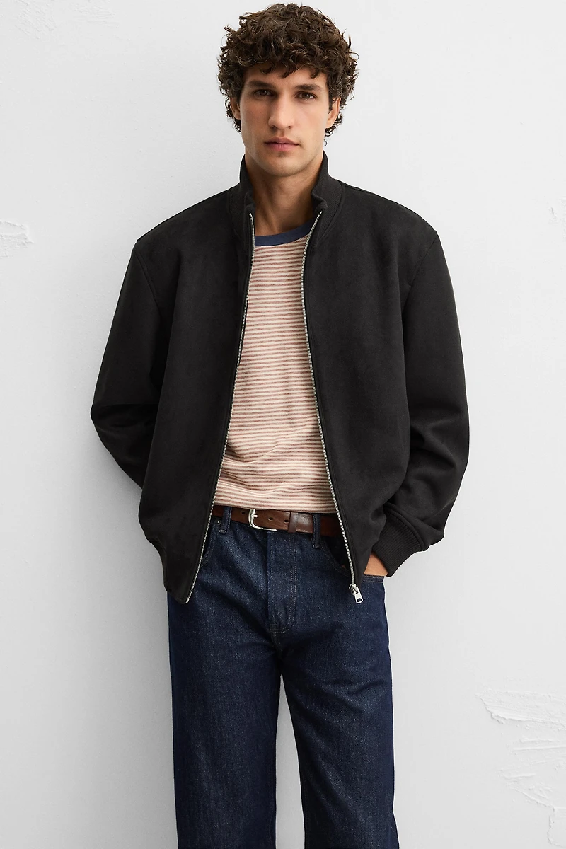 FAUX SUEDE JACKET
