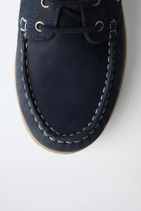 LEATHER BOAT SHOES