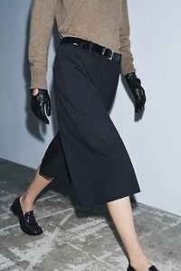 ZW COLLECTION PINSTRIPE LONG SHORTS