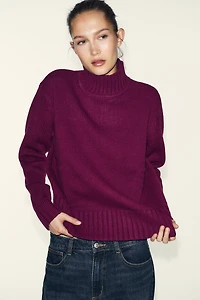 HIGH NECK KNIT JUMPER