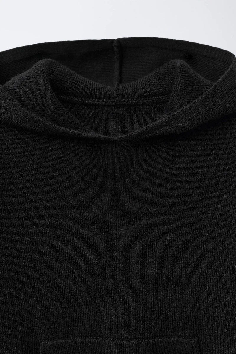 SWEAT À CAPUCHE EN MAILLE