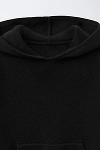 SWEAT À CAPUCHE EN MAILLE