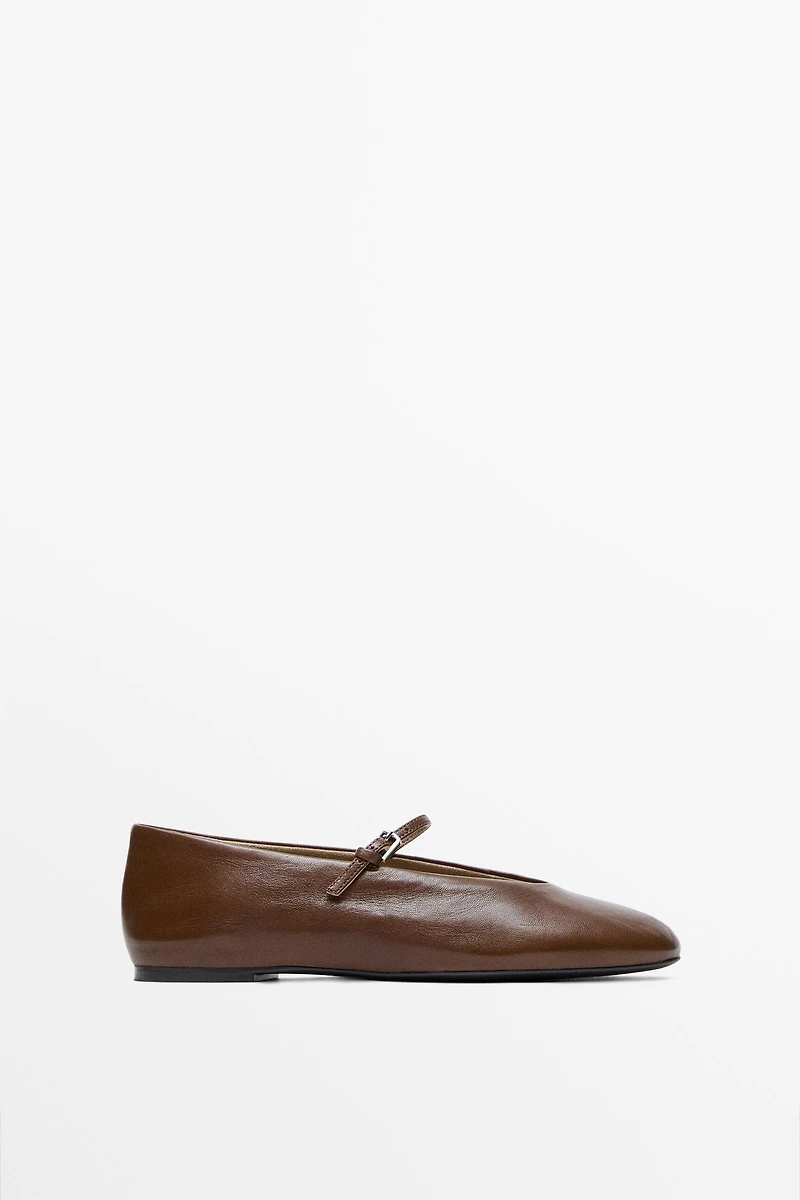 Soft leather ballerinas