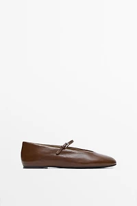 Soft leather ballerinas
