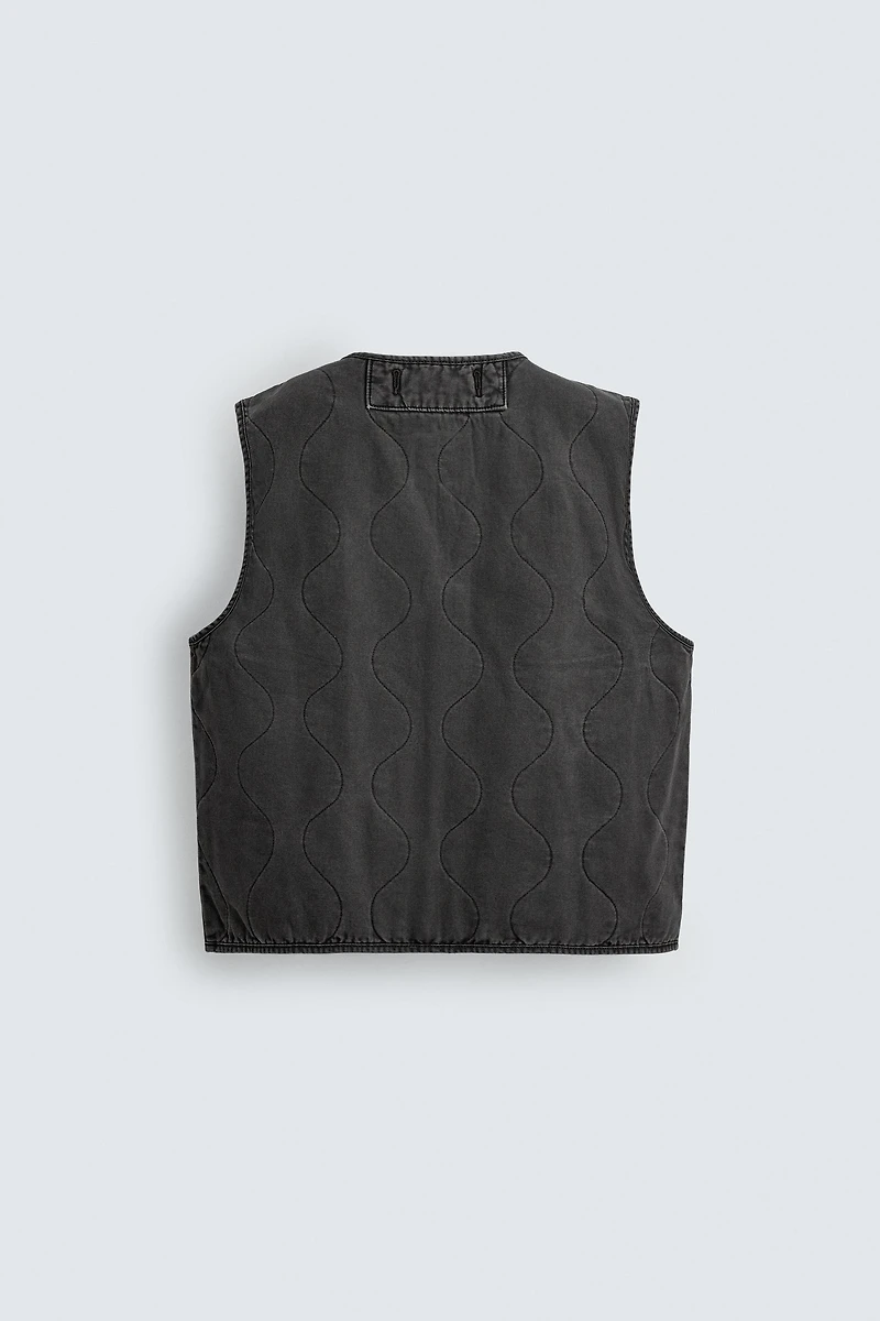 GILET DÉLAVÉ SURPIQÛRES