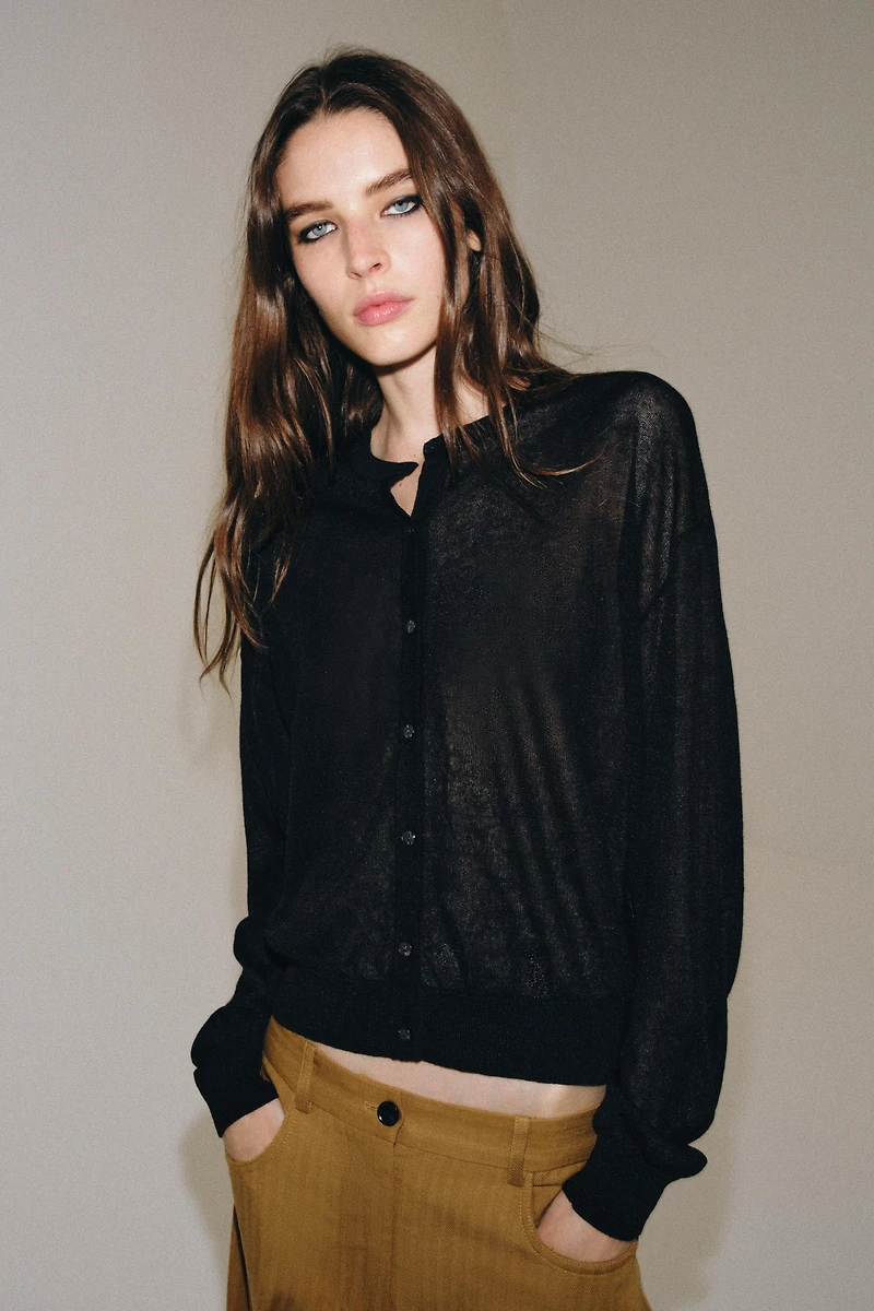 FINE KNIT CARDIGAN