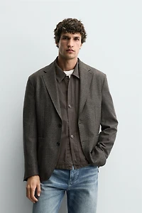 WOOL TEXTURED BLAZER
