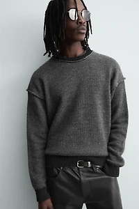 REVERSED SEAM CONTRAST JUMPER
