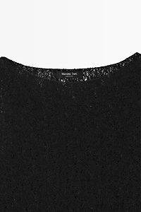 Sleeveless open-knit top