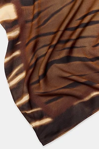 100% VISCOSE ANIMAL PRINT SCARF