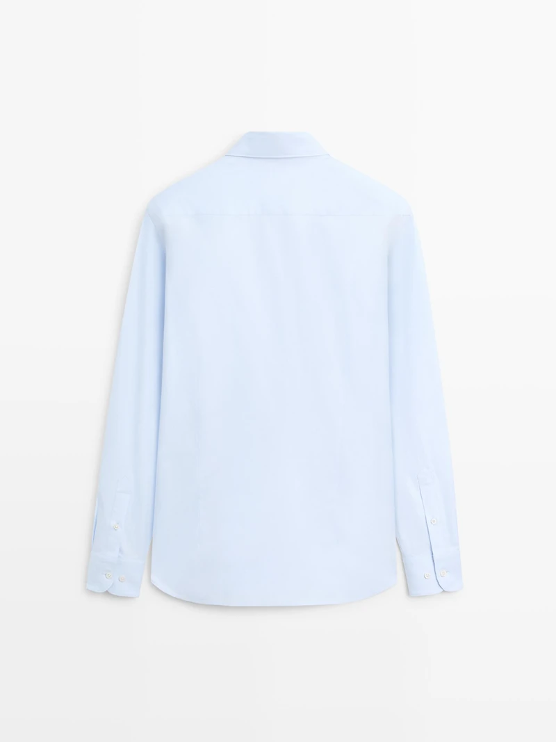 Slim fit 100% cotton shirt