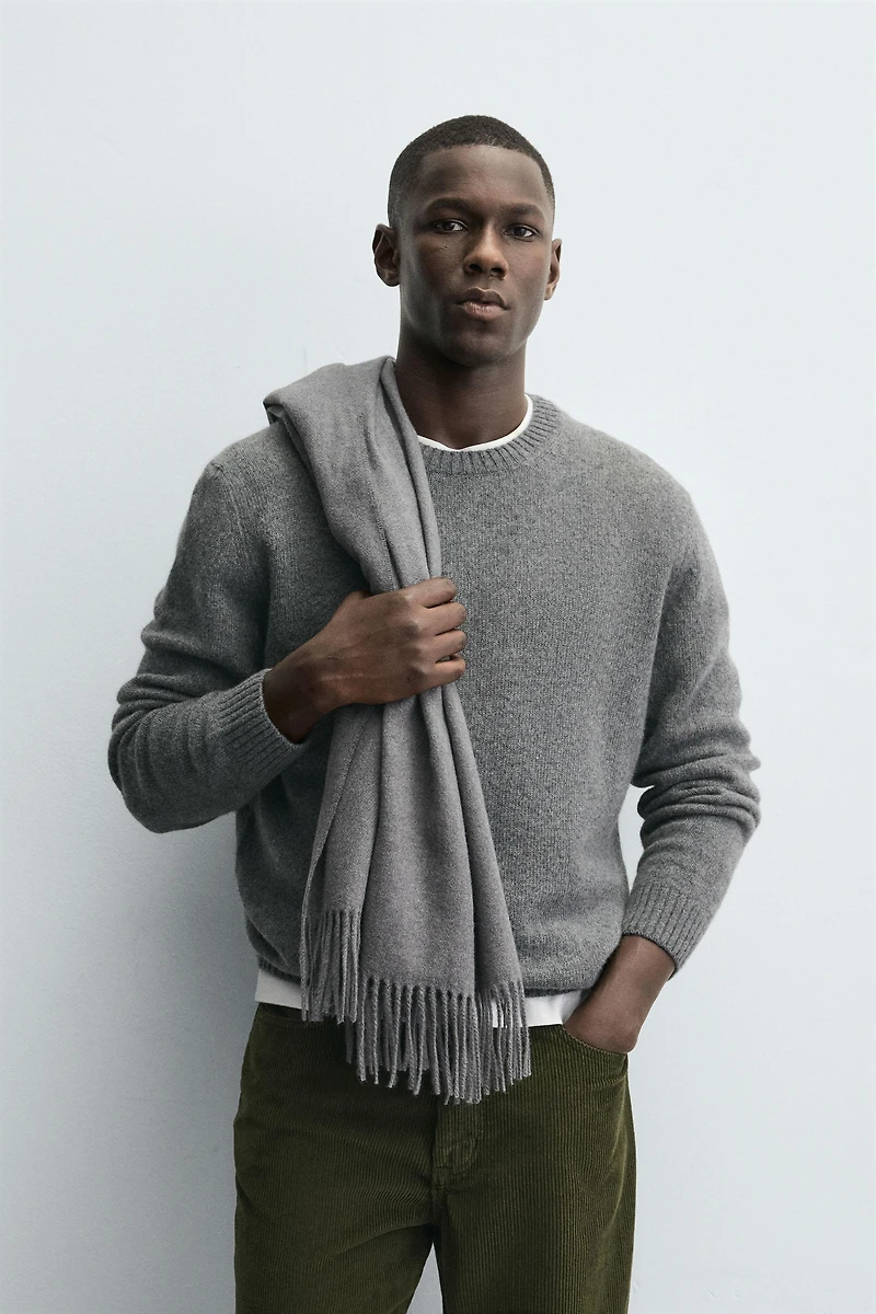 REGULAR FIT WOOL BLEND SWEATER