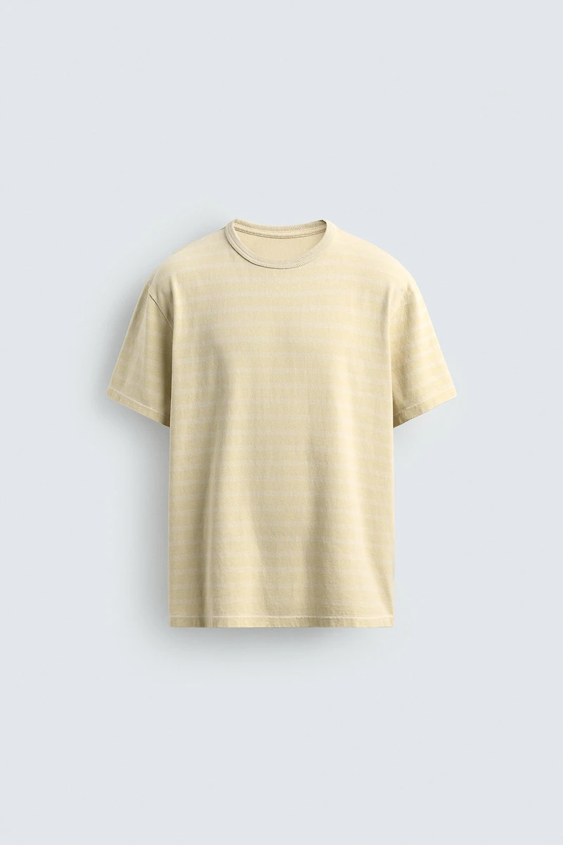 WASHED STRIPED T-SHIRT