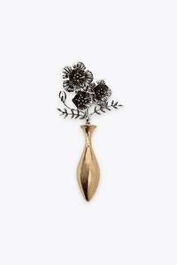 FLOWER COMBINATION BROOCH