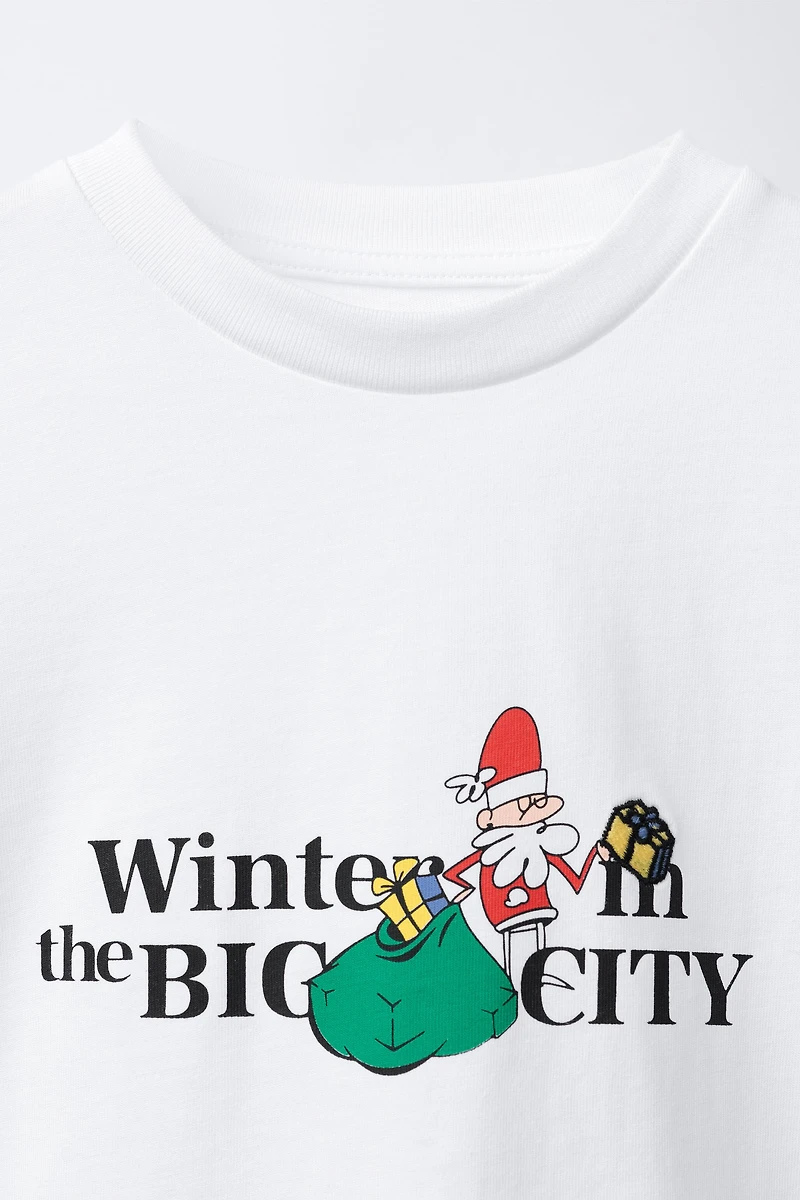 SANTA CLAUS PRINT T-SHIRT