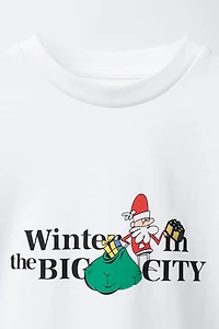 SANTA CLAUS PRINT T-SHIRT