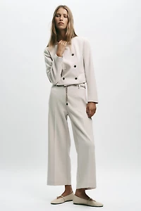 DOUBLE BREASTED SHORT BLAZER