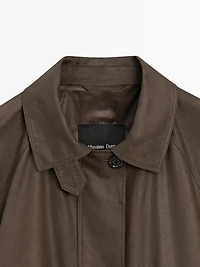 Long parka with pocket details