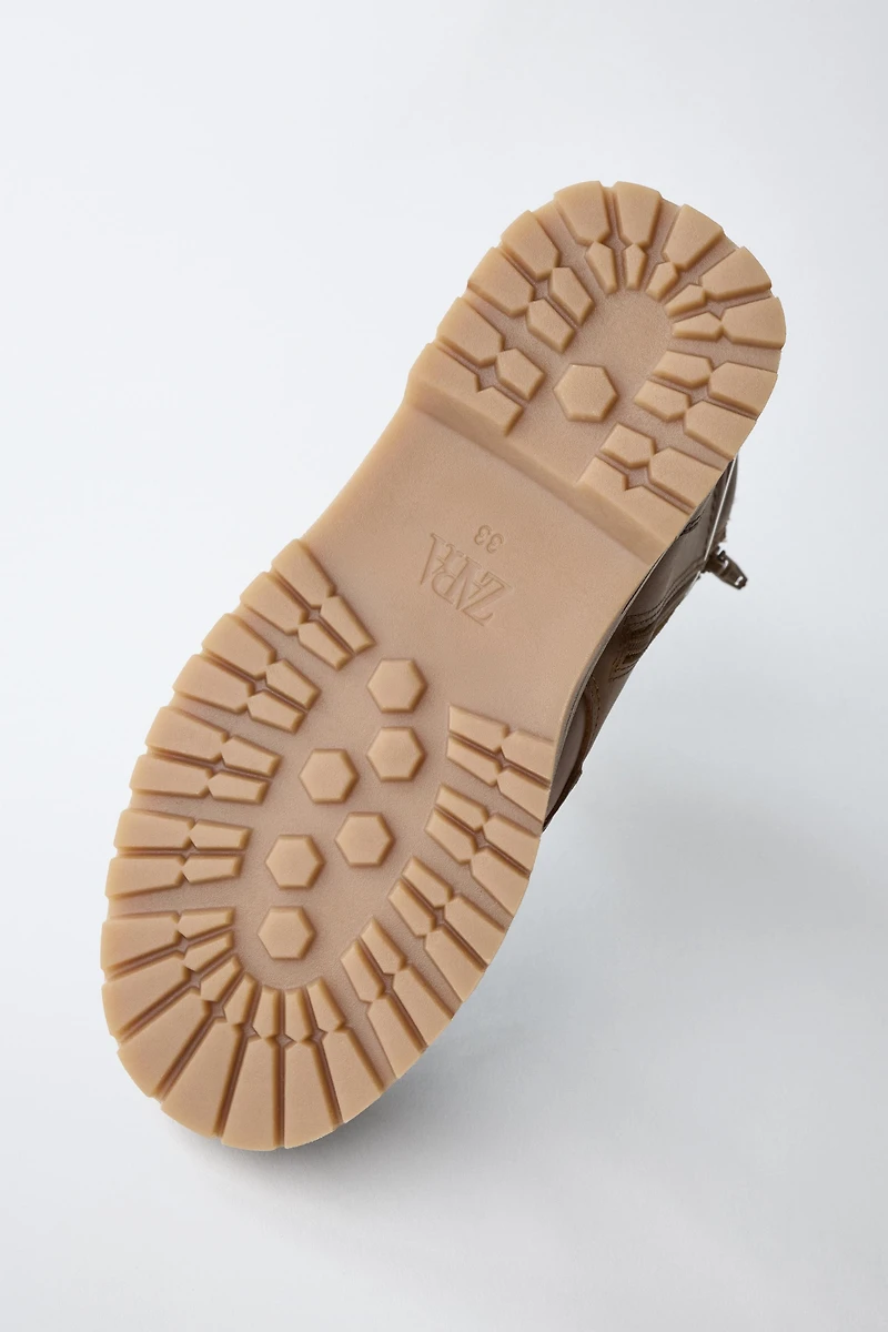 LINED LEATHER ANKLE BOOTS