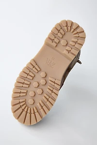 LINED LEATHER ANKLE BOOTS