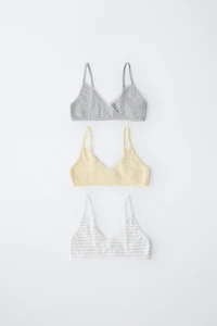 AGES 9-14/ THREE-PACK OF STRIPED TOPS