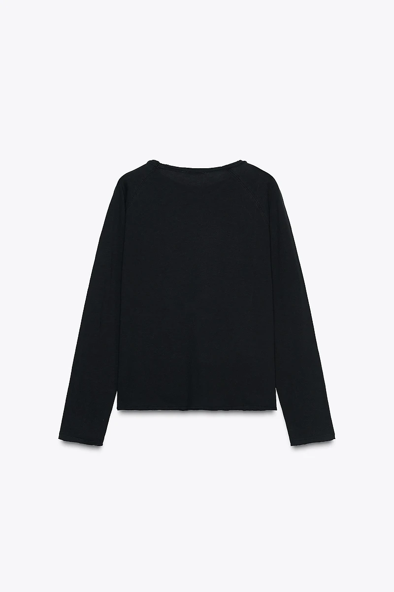 WASHED LONG SLEEVE T-SHIRT