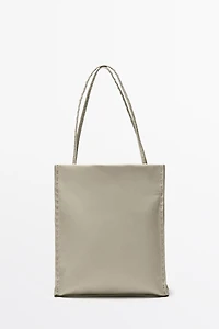Sac double compartiment en cuir nappa