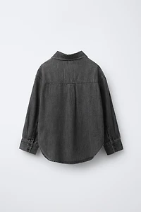 DENIM SHIRT AND RIB T-SHIRT PACK