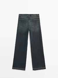 Mid-rise bell bottom jeans