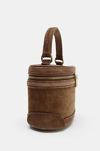 LEATHER VANITY BAG